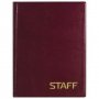 Телефонная книжка, А5, 160х204 мм, 80 л., STAFF, ВЫРУБНОЙ АЛФАВИТ, обложка ПВХ, евроспираль, 120.927