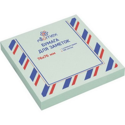 Самоклеящийся блок AT 76x76 100л. ГОЛУБОЙ 0710