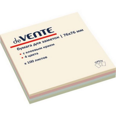 Самоклеящийся блок DV 76x76 100л. 4цв. 0702