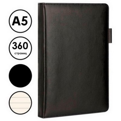 Ежедн.Deli А5 180л. чёрный 22298/BK