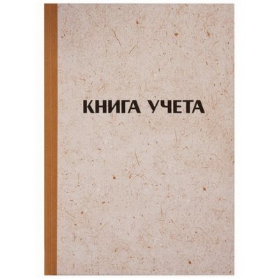 Книга учета А4  96л.ЛИНИЯ КРАФТ ГАЗЕТНЫЙ БЛОК КУ-112