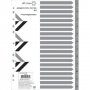 Разделитель цифровой 1-12 А4 пластиковый 1503