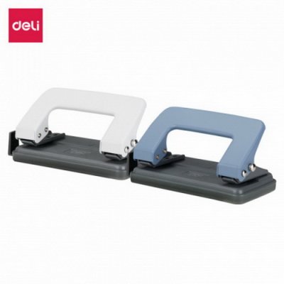 Дырокол Deli 0101 10л. металл. с линейкой