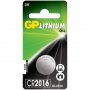 Батарейка литиевая GP Lithium Cell, CR2016-BL1, 3В, блистер, цена за 1 шт.