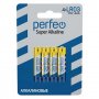 Батарейка алкалиновая Perfeo Super Alkaline, AАA, LR03-BL4, 1.5В, блистер, цена за 4 шт.