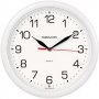 Часы настенные ход плавный, Troyka 212.10.213, круглые, 24*24*3, белая рамка