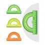 Транспортир Стамм 180гр. 10см Цветной ТР21/210