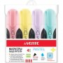 Набор текстовыделителей deVENTE. Pastel 4 шт., АССОРТИ, линия 1-5 мм, 5809