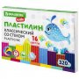 Пластилин BRAUBERG KIDS, 16 цветов, 320 г, со стеком, к/у 106.508