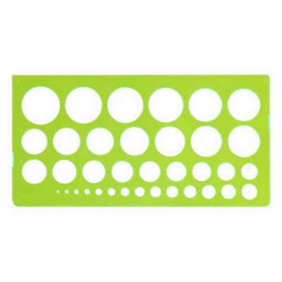 Трафарет окружностей Стамм 1-36мм ТТ21