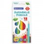 Карандаши цветные акварельные BRAUBERG PREMIUM AQUARELLE, 12 цветов, грифель мягкий 4 мм, 181.671