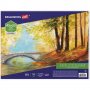 Холст на картоне BRAUBERG ART CLASSIC, 45х55 см, грунтованный, 100% хлопок, мелкое зерно, 191.021