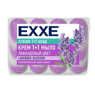 Мыло-крем туалетное 300гр. 4х75гр. EXXE 