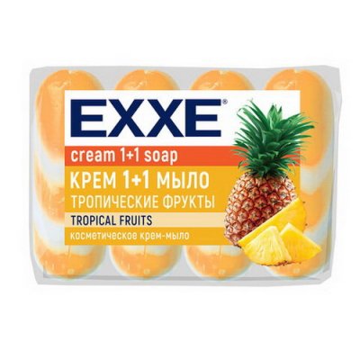 Мыло-крем туалетное 300гр. 4х75гр. EXXE 