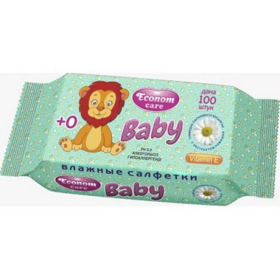 Салфетки влажные Econom care 