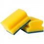 Губки для посуды OfficeClean, поролон с абразивным слоем, профильные, 96*64*42мм, 2шт. 281.461