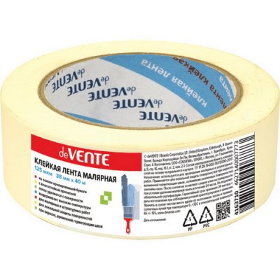 Клейкая лента бумажная DV 38мм*40м, 3101