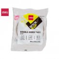 Клейкая лента 2-х сторн. Deli 12мм*10м полипропиленовая основа 30405