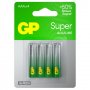 Батарейка алкалиновая GP Super 24A, AAA, LR03-BL4, 1.5В, блистер, цена за 4 шт.