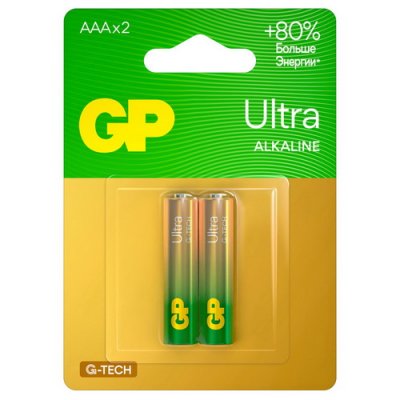 Батарейка LR03/AAA GP Ultra 24AU BL2 цена за 2 шт.