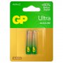 Батарейка алкалиновая GP Ultra 24AU, AAA, LR03-BL2, 1.5В, блистер, цена за 2 шт.