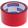 Упаковочная лента цветная КРАСНАЯ 48х40м OfficeSpace 6288